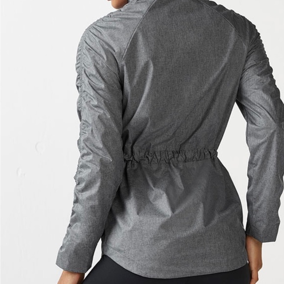 Fabletics Danielle Gray Heather Hot Pink Women’s Windbreaker Jacket Size XXL - Picture 3 of 9